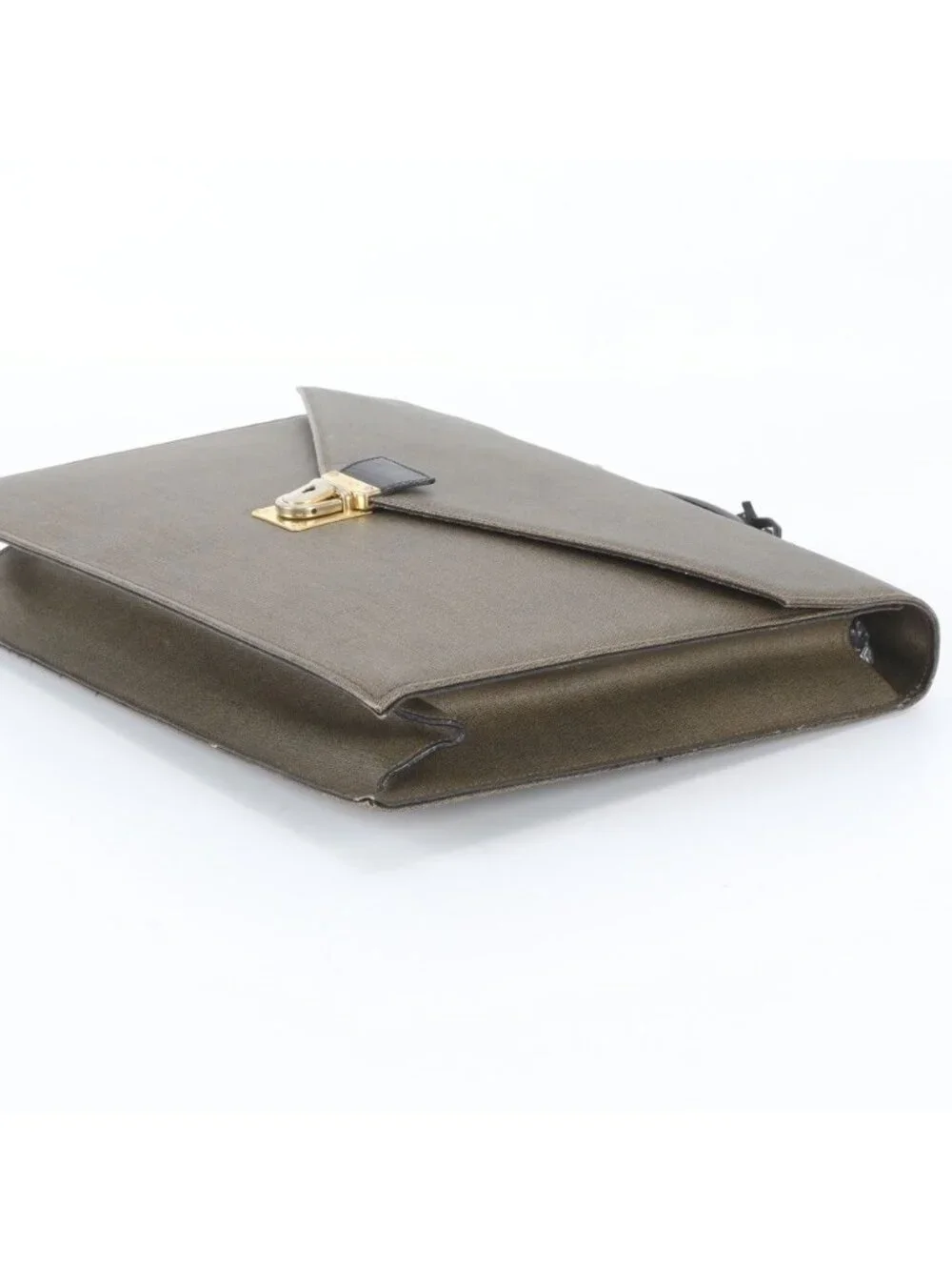 Fendi Vintage Leather Business Document Briefcase